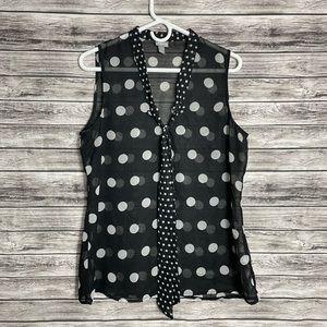 Vanity Polka Dot Top - Large